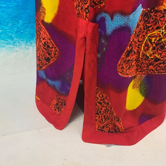 Meetu Magic African Scene Maxi Dress & Cardigan - Picture 10 of 14